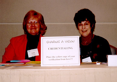 Marlene and Lucy are ready for questions about credentialing.